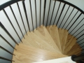 Spiral staircase to attic bedrooms