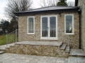 Galvanised finish terraced patio balustrading...