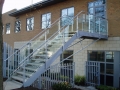 Galvanised steel and glass external staircase, Yeovil
