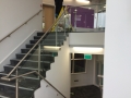 Stainless steel and glass balustrade at Parkstone Grammar School.