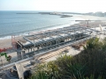 Erecting the steelwork for the Marine Parade Shelters...