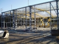 Structural steel frame fabricated and erected...